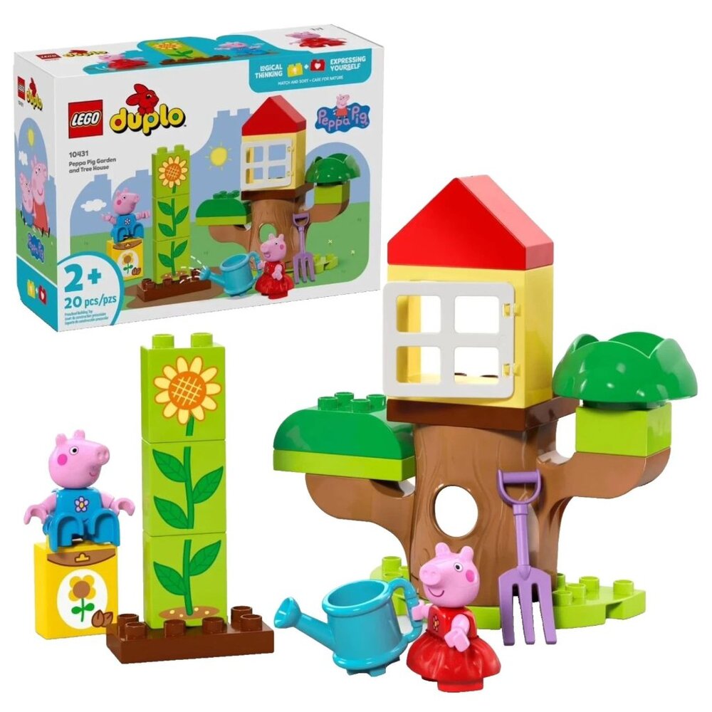 LEGO DUPLO Peppa Pig Garden And Tree House 10431 Playset Toddler 2+ NEW